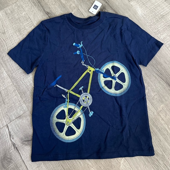 GAP Other - Gap Kids Boys Shirt - Bicycle/Bike - Blue - size Medium - NEW!